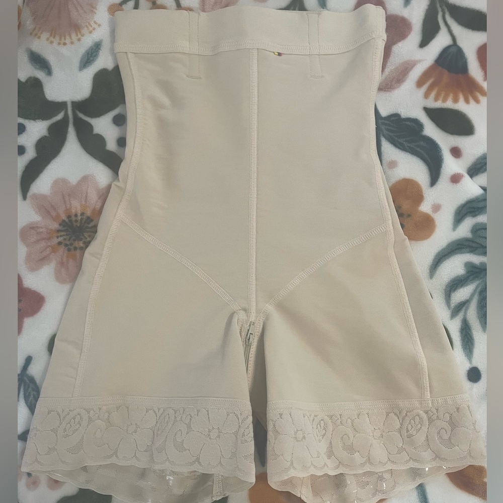 Beige Shapewear with Lace Detail